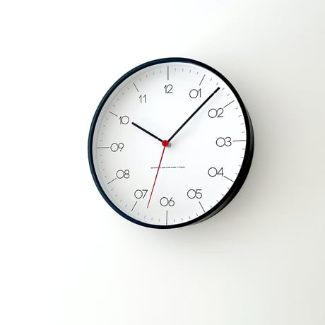 【名入れ付き】 KATOMOKU plywood clock 24 ブラック km-150BKS 木製 静音