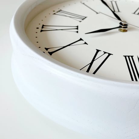 【名入れ付き】KATOMOKU muku  clock 5 ホワイト km-58WH 木製 掛け時計