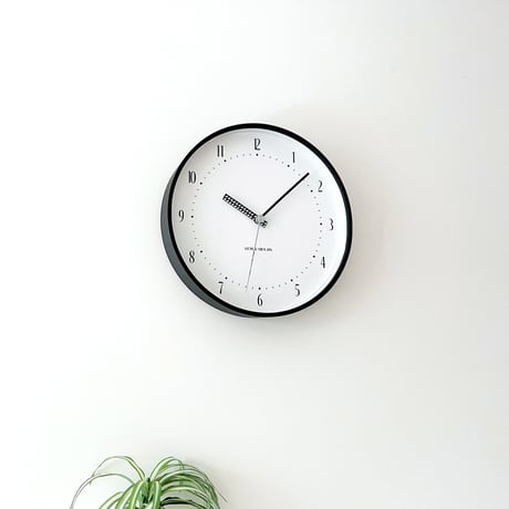 【名入れ付き】 KATOMOKU plywood clock 25 ブラック km-154BKS 木製 静音