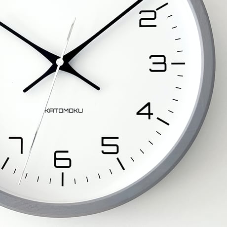 【名入れ付き】KATOMOKU muku clock 11 グレー km-94GR 木製 掛け時計
