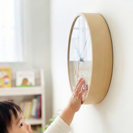 【名入れ付き】 KATOMOKU plywood clock 10 ナチュラル km-76NA 木製 掛け時計