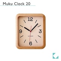 【名入れ付き】KATOMOKU muku clock 19 オーク km-133OA 木製 四角