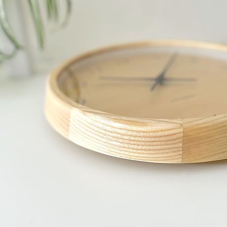 【名入れ付き】KATOMOKU muku clock 7 ナチュラル km-83NA 木製 掛け時計