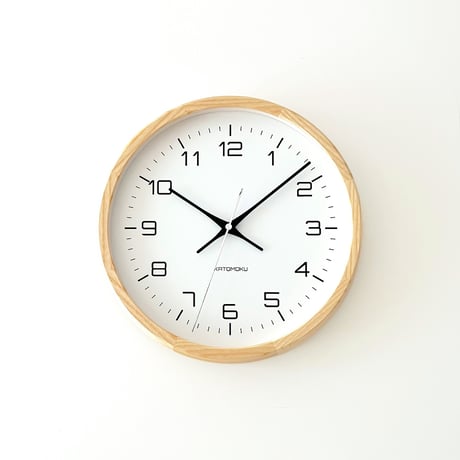 【名入れ付き】 KATOMOKU muku clock 11 ナチュラル km-94NA 木製 掛け時計