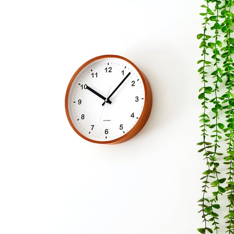 【名入れ付き計】KATOMOKU Plywood clock ライトブラウン km-36M 木製 掛け時計