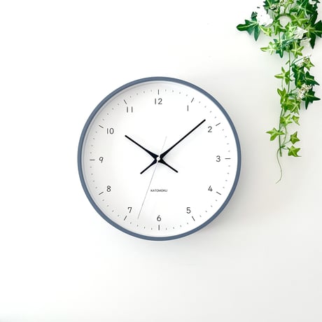 【名入れ付き】KATOMOKU plywood clock 12 グレー km-80GR 木製 掛け時計