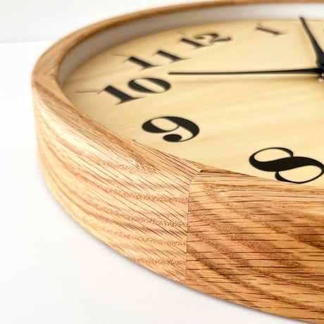 【名入れ付き】KATOMOKU muku clock 22 オーク km-142OA 木製 掛け時計