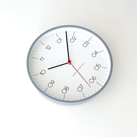【名入れ付き】 KATOMOKU plywood clock 24 グレー km-150GRS 木製 掛け時計