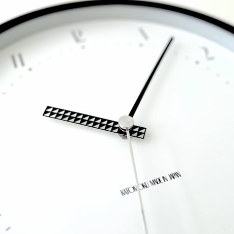 【名入れ付き】 KATOMOKU plywood clock 25 ブラック km-154BKS 木製 静音