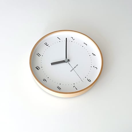【名入れ付き】 KATOMOKU plywood clock 25 ナチュラル km-154NAS 木製 掛け時計