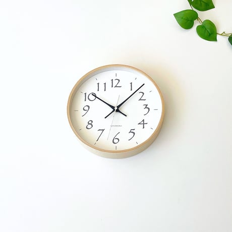【名入れ付き】 KATOMOKU plywood clock 20 ブラック km-119BK 木製 掛け時計