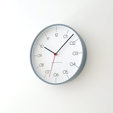 【名入れ付き】 KATOMOKU plywood clock 24 グレー km-150GRS 木製 掛け時計