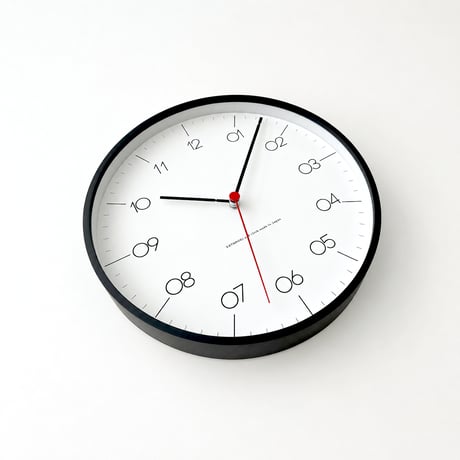 【名入れ付き】 KATOMOKU plywood clock 24 ブラック km-150BKS 木製 静音