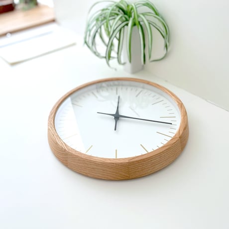【名入れ付き】 KATOMOKU muku clock 18 オーク km-129OA 木製 掛け時計