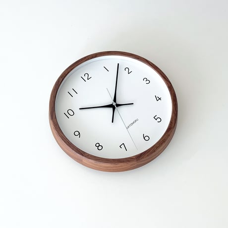 【名入れ付き】KATOMOKU muku clock 13 ウォールナット km-104WA 木製 掛け時計