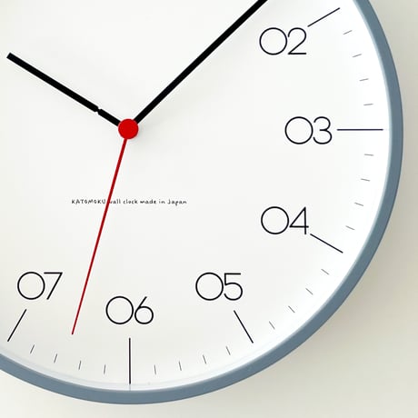 【名入れ付き】 KATOMOKU plywood clock 24 グレー km-150GRS 木製 掛け時計
