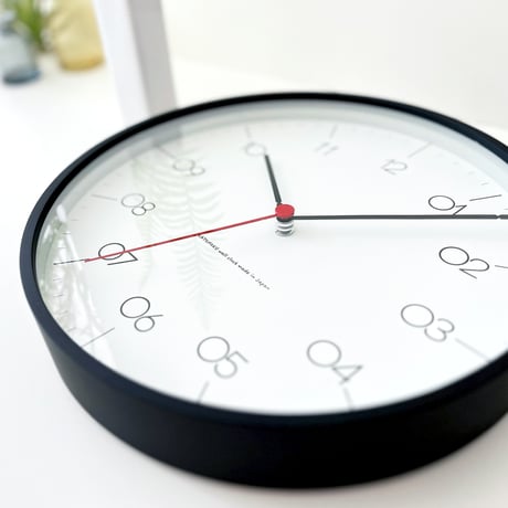 【名入れ付き】 KATOMOKU plywood clock 24 ブラック km-150BKS 木製 静音