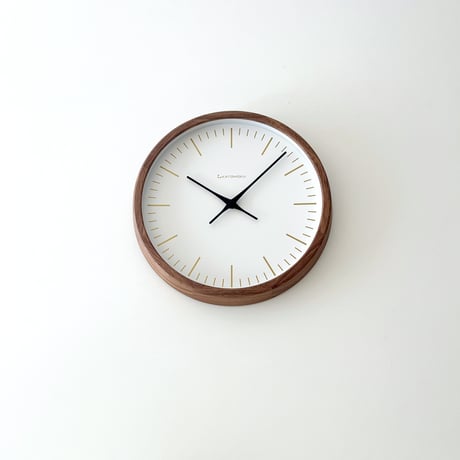【名入れ付】 KATOMOKU muku clock 18 ウォールナット km-129WA 木製 掛け時計