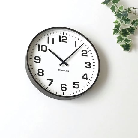 【名入れ付き】KATOMOKU plywood clock 15 ブラウン km-92BR ブラウン 木製 掛け時計