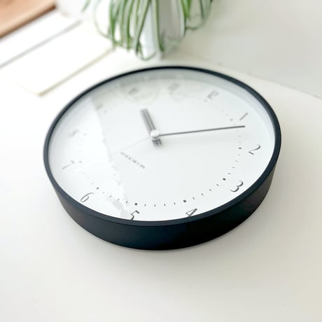 【名入れ付き】 KATOMOKU plywood clock 25 ブラック km-154BKS 木製 静音