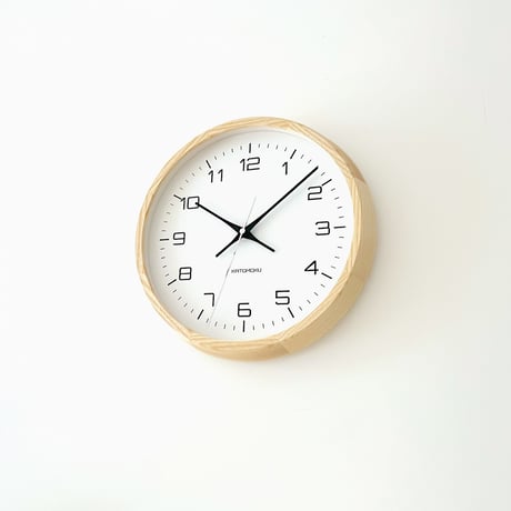 【名入れ付き】 KATOMOKU muku clock 11 ナチュラル km-94NA 木製 掛け時計