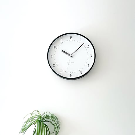 【名入れ付き】 KATOMOKU plywood clock 25 ブラック km-154BKS 木製 静音