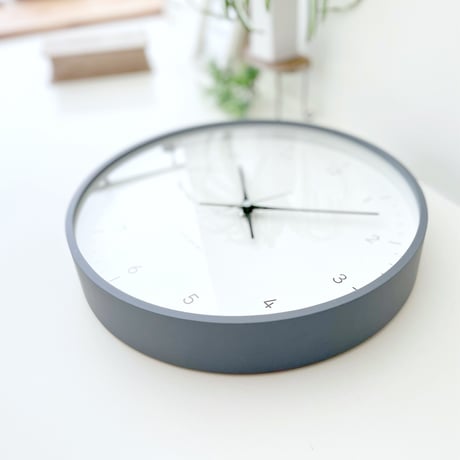 【名入れ付き】KATOMOKU plywood clock 12 グレー km-80GR 木製 掛け時計