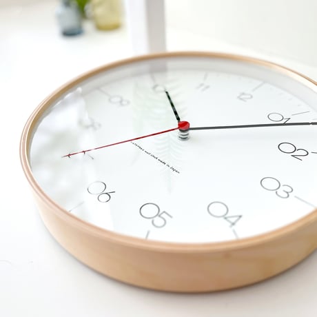 【名入れ付き】 KATOMOKU plywood clock 24 ナチュラル km-150NAS 木製 掛け時計