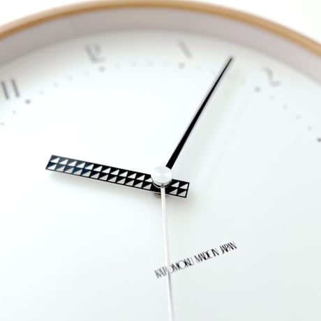 【名入れ付き】 KATOMOKU plywood clock 25 ナチュラル km-154NAS 木製 掛け時計