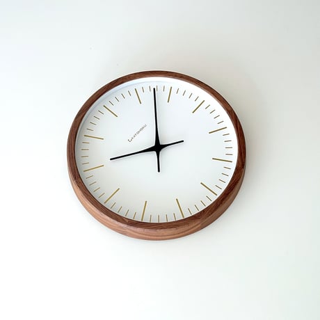【名入れ付】 KATOMOKU muku clock 18 ウォールナット km-129WA 木製 掛け時計