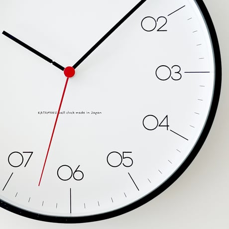 【名入れ付き】 KATOMOKU plywood clock 24 ブラック km-150BKS 木製 静音