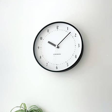 【名入れ付き】 KATOMOKU plywood clock 25 ブラック km-154BKS 木製 静音