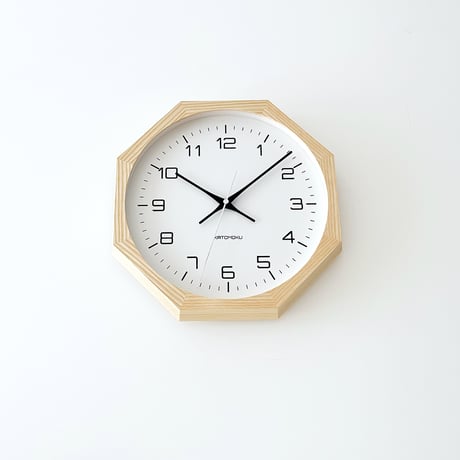 【名入れ付き】KATOMOKU muku clock 11 ナチュラル km-94NA8 木製 掛け時計