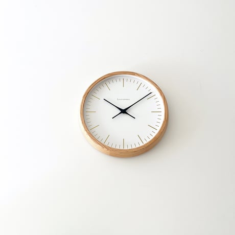 【名入れ付き】 KATOMOKU muku clock 18 オーク km-129OA 木製 掛け時計