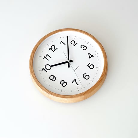 【名入れ付き】KATOMOKU muku clock 16 オーク km-113OA 木製 掛け時計