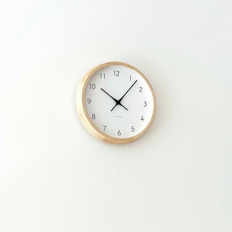 【名入れ付き】 KATOMOKU muku clock 7 ナチュラル km-60NA 木製 掛け時計