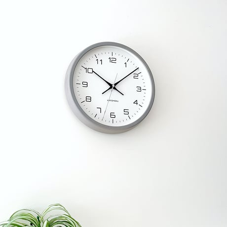 【名入れ付き】KATOMOKU muku clock 11 グレー km-94GR 木製 掛け時計