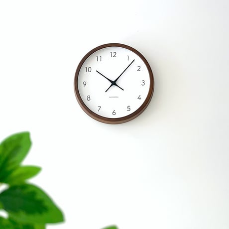 【名入れ付き】 KATOMOKU muku clock 7 ブラウン km-60BR 木製 掛け時計