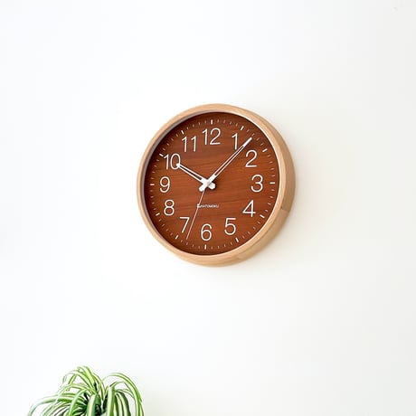 【名入れ付き】【予約商品】※5月中に出荷 KATOMOKU muku clock 2 ビーチ km-73NA 木製 掛け時計