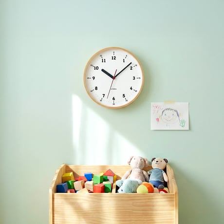 【名入れ付き】 KATOMOKU plywood clock 10 ナチュラル km-76NA 木製 掛け時計