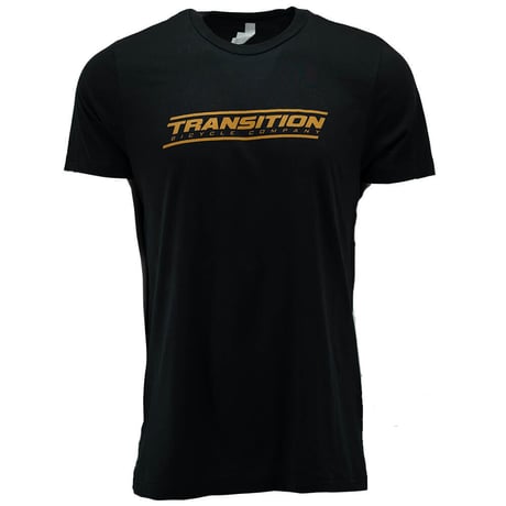 TRANSITION LOGO BLACK AND GOLD TEE