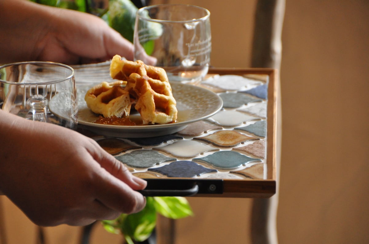 ハンドメイド♦️ コラベルタイルのマルチトレー♦️グラデーション ハンドメイド♦️ コラベルタイルのマルチトレー♦️グラデーション