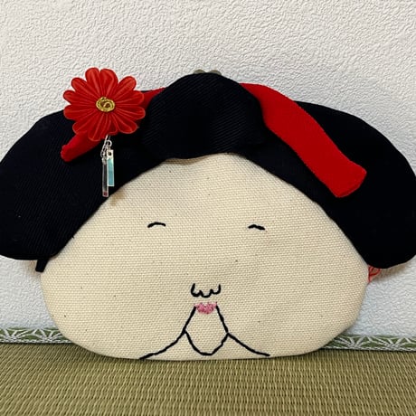 福を呼ぶ ふくこさん がまぐち