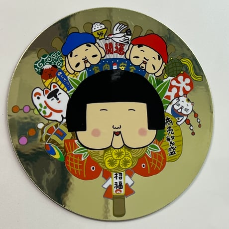 福を呼ぶ ふくこさん がまぐち