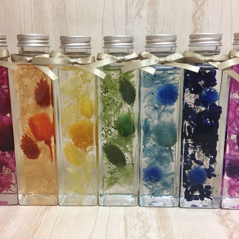 専用  ハーバリウム   【ティファニーグラデーションのツリーボトル】 専用 ハーバリウム 【ティファニーグラデーションのツリーボトル】