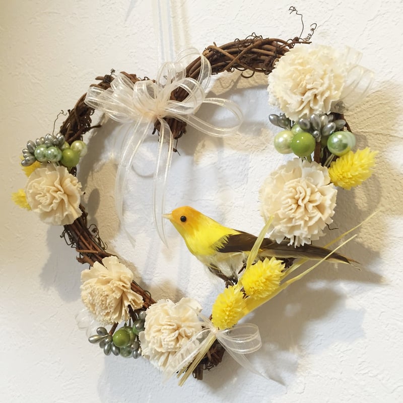 ぽん「3ポメ~お花リース」「ポメと柴犬~インコS字飾り」 ぽん様専用「3ポメ~お花リース」「ポメと柴犬~インコS字飾り」