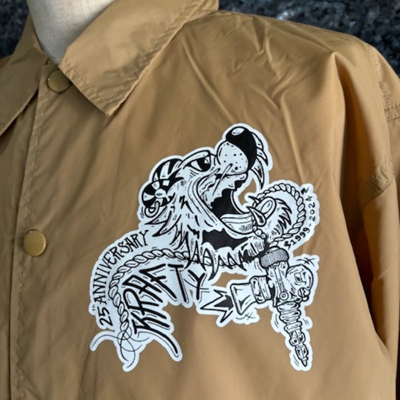 ジャケット・アウター CLOVERU TIGER COACH 23 KARASHI L クローバル コーチジャケット TIGER COACH 23 - KARASHI UNISEX