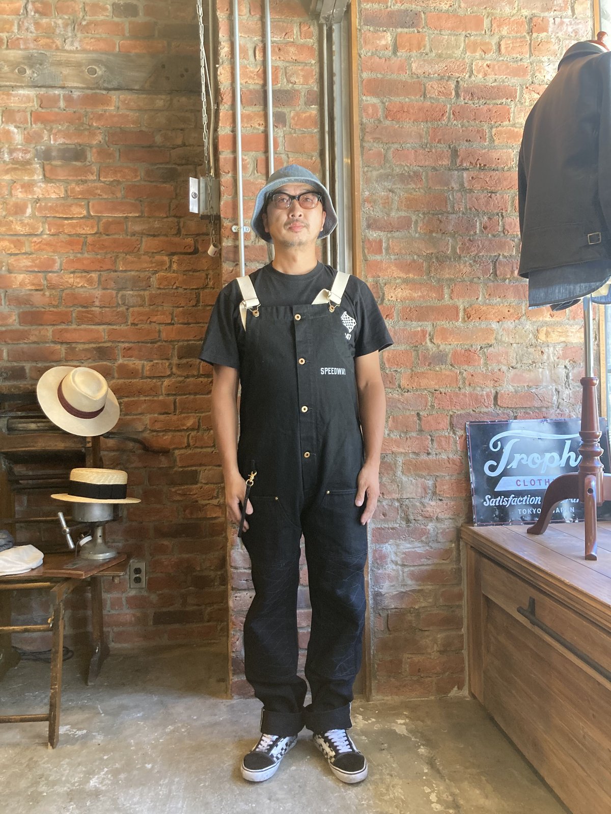 THE SPEEDWAY W-KNEE DECKPANTS BLK | KraftyTokyo