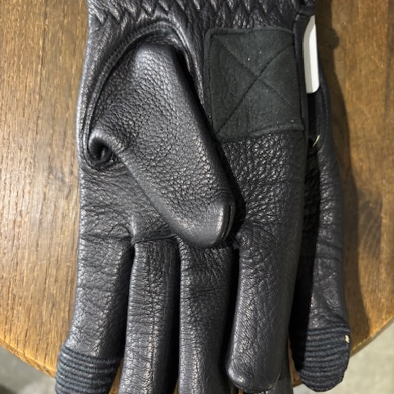 UNCROWD DEERSKIN ZIPPER GLOVE BLK | KraftyTokyo