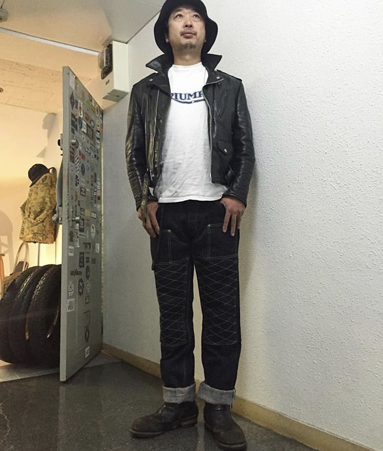 THE SPEEDWAY W-KNEE DENIM INDIGO | KraftyTokyo THE SPEEDWAY W-KNEE DENIM INDIGO | KraftyTokyo